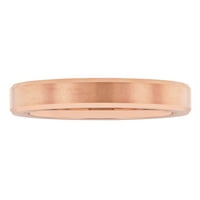 Менс розово тон тонфрам обичен облик на удобност одговара на свадбениот бенд - машки прстен