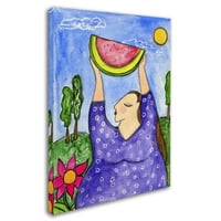 Заштитена марка ликовна уметност „голема дива со лубеница“ платно уметност од Вајан