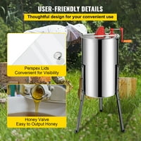 Рачна рамка за екстрактор на мед рамка од не'рѓосувачки челик мед пчела опрема за екстрактор