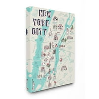СТУПЕЛ ИНДУСТРИЈА Newујорк обележје мапа на локалните туристички атракции дизајн од Ziwei Li, 30 40