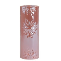 6,5 Висок бисерен розов снегулка за Божиќна свеќа