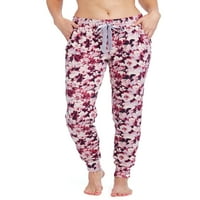 Pantsенски манжетни панталони за спиење на essесика Симпсон со влечење на сатен