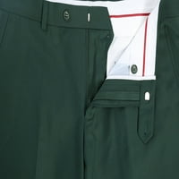 Машки тенок фит 2 парчиња костуми со единечни гради, блејзер јакна и рамни панталони, сет за мажи
