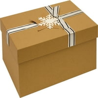 Време на одмор голема кутија за подароци за хартија за хартија за хартија од Снегулка од Снегулка