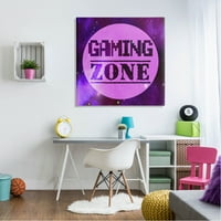 Gluple Industries Gaming Zone Night Sky Graphic Art Gallery Wrapped Canvas Print Wall Art, Design By Marcus