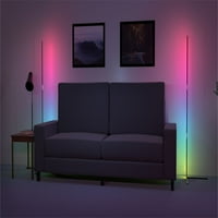 Вивитар RGB агол светло -лента, реагира на музика и звук со LED карактеристики на осветлување со далечински