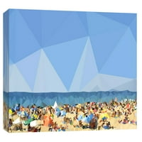 Слики, фрагменти на плажа Ц, 20х16, украсна wallидна уметност на платно
