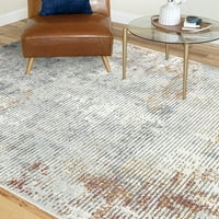 Современа површина килим апстрактна сива боја, лесна дневна соба лесна за чистење