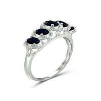 Jewelersclub Sapphire Ring Ridectone Jewelry - 1. Carat Sapphire 0. Стерлинг сребрен прстен накит - Gemstone