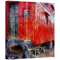 Artwall Kevin Calkins Стара црвена кабоза платно завиткано од галерија