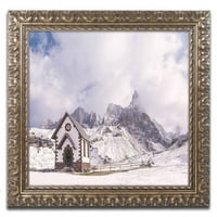 Трговска марка ликовна уметност „алпска капела“ платно уметност од Мајкл Бланшет Фотографија, златна украсна