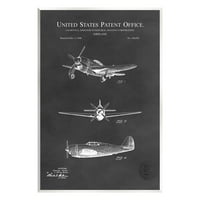 Sumn Industries Vintage Airplane Diagrame Diagram Graphic Art Необразована уметничка печатена wallидна уметност,