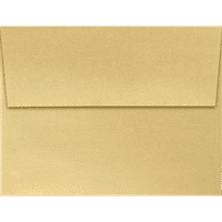 Luxpaper Покани за покана, 3 4, руса светло злато металик, пакет