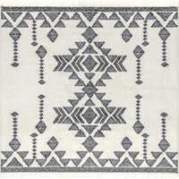 Nuloom величествено племенски сончање, килим, 6 '7 9', беж