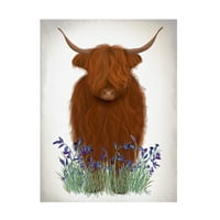 Фаб Фанки „Хајленд крава Блубел“ платно уметност