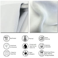 DesignART 'Геометриска апстрактна шема со модерна панел за завеси на ромб