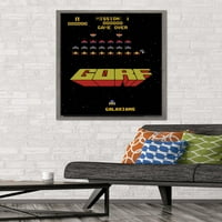 Trends International Midway Arcade: Gorf - Постер за стартување на екранот на екранот 24,25 35,75 .75 Верзија за врамена верзија на Барнвуд