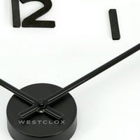 Westclo Modern 20 црни лебдечки броеви аналогни кварц точни wallидни часовници