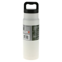 Озарк патека 24-унца вакуум со двојно wallид запечатено шише со вода од не'рѓосувачки челик, бело