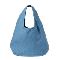 Без граници ткаени женски преголеми хобо рамо чанти за миење светло миење тексас