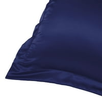 Уникатни поволни цени сатен свилен плик за затворање перница за шами морнарица стандард