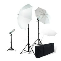 Студио за студио за фотографии од листоудио, видео портрет чадор Комплет за тројно осветлување на сијалицата,