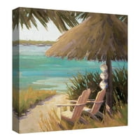 Ремек -дело уметничка галерија во вода, поглед на плажа, светло од Кетлин Денис Канвас Уметнички печати30