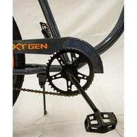 NextGen - единечна брзина 26 машки крстосувачки велосипед w челична рамка, сива, пауза за заден костер
