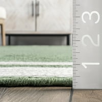 Нулум Georgоргина обична цврста област килим, 8 '10', зелена