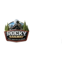 Лесен VBS на групата: Rocky Railway Outdoor Banner - лого
