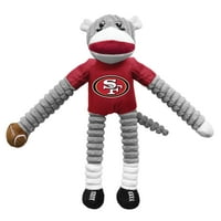 Мала Земја - НФЛ Тимски чорап Мајмун Играчка за миленичиња, Сан Франциско 49ерс