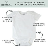 Искрена облека за бебиња бебе или девојче Пол Неутрален органски памук со краток ракав за кратки ракави