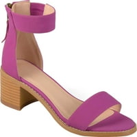 Collectionенска колекција Pournee Percy Percy Ankle Strap Sheeled Sandal Plum Fau nubuck m