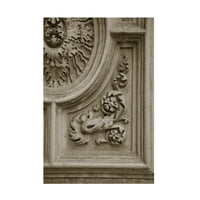 Детали за архитектурата на Лора Денардо во сепија II 'платно уметност
