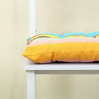 Пејкокаса платно покритие полиестер во затворен простор на отворено столче перничиња со врски