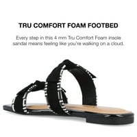 Колекција на ournoureенски жени Ireanna Tru Comfort Foam се лизга на лизгање на рамни сандали