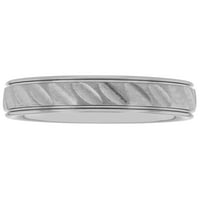 Mens Tantalum Notch Model Grooved Band Band