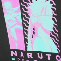 Naruto Shippuden Men & Big Men's Neon Anime Graphic Tees кошули, 2-пакувања, големини S-3XL, маички за машки аниме Наруто