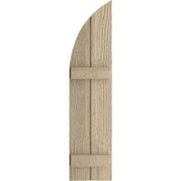 Ekena Millwork 11 W 70 H Timberthane Rough Wawn Two Board Придружуван од табла-n-batten w четвртина од лакот