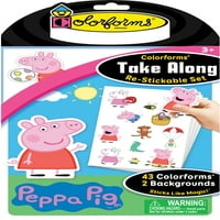 Colorforms се посочуваат повторно ставени налепници за налепници - Peppa Pig