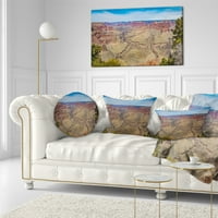 Национален парк DesignArt Grand Canyon - пејзаж печатена перница за фрлање - 12x20