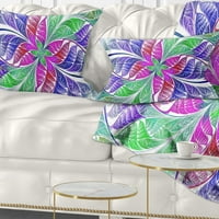 DesignArt цвет како фрактално обоено стакло - Апстрактна перница за фрлање - 18x18