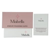 Miabella Women have 5- Carat T.G.W. Овално сечење создадени обетки со обетки од бел сафир солитер во среброто