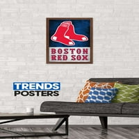 Бостон црвен така - постер за wallидови на лого, 14.725 22.375