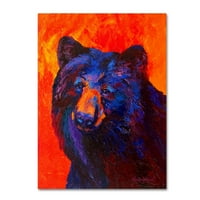 Трговска марка ликовна уметност „Размислена црна мечка“ платно уметност од Мерион Роуз