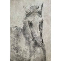 Мармонт Хил Бело сив коњ од Ирена Орлов Сликарство печатење на завиткано платно