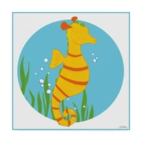 Трговска марка ликовна уметност „Сали морскиот коњ“ платно уметност до јуни Ерика Вес