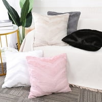 Уникатни поволни цени сет на Fau Fur Декоративни меки фрлања перници бледо розова