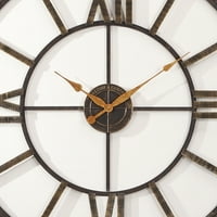 Firstime & Co. Бронза Голем временски wallиден часовник, модерен, аналоген, во