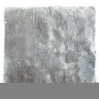 Лажички лапи за килим со крзно од крзно, бело